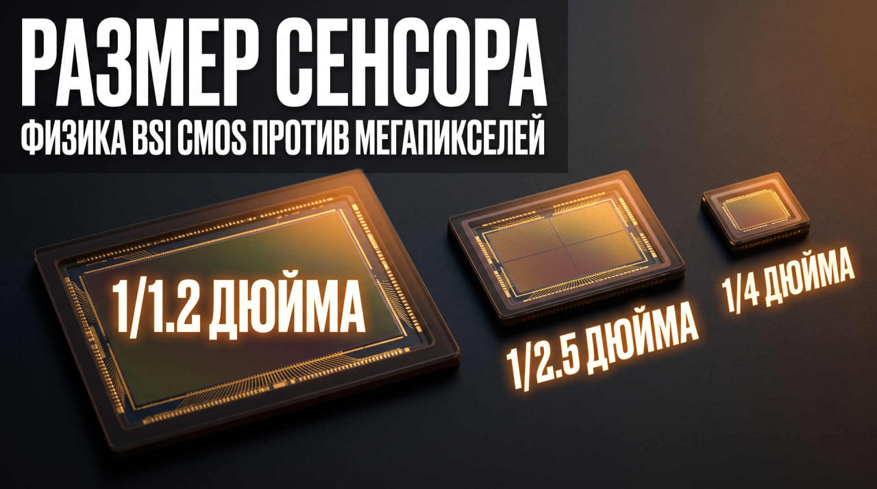 размер сенсора, оптика и интерфейс шины